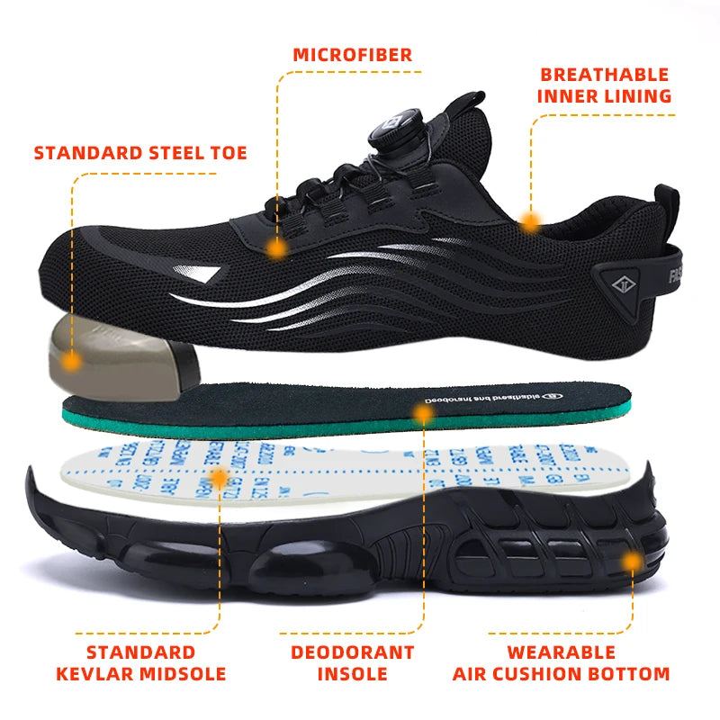 Department Name Air Cushion Non Slip Mens Safety Shoes