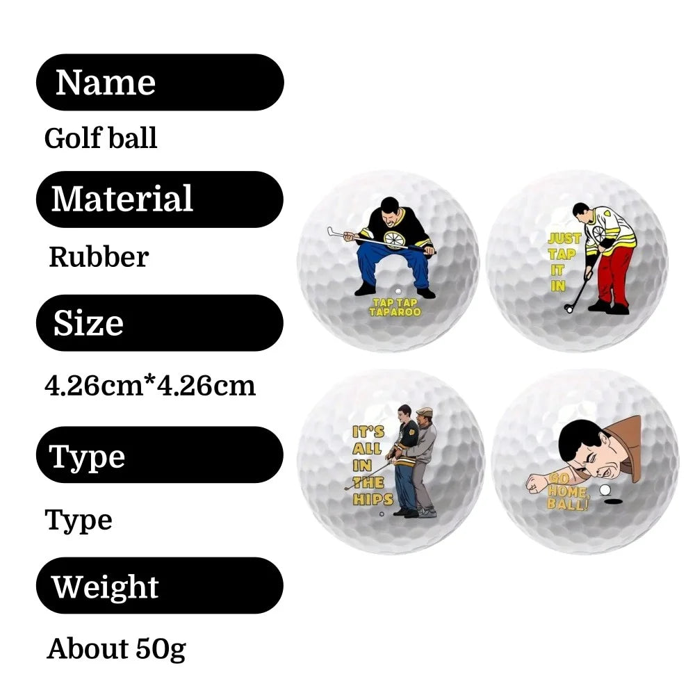Golf Balls 4 Pack Unique Designs For Long Distance Practice