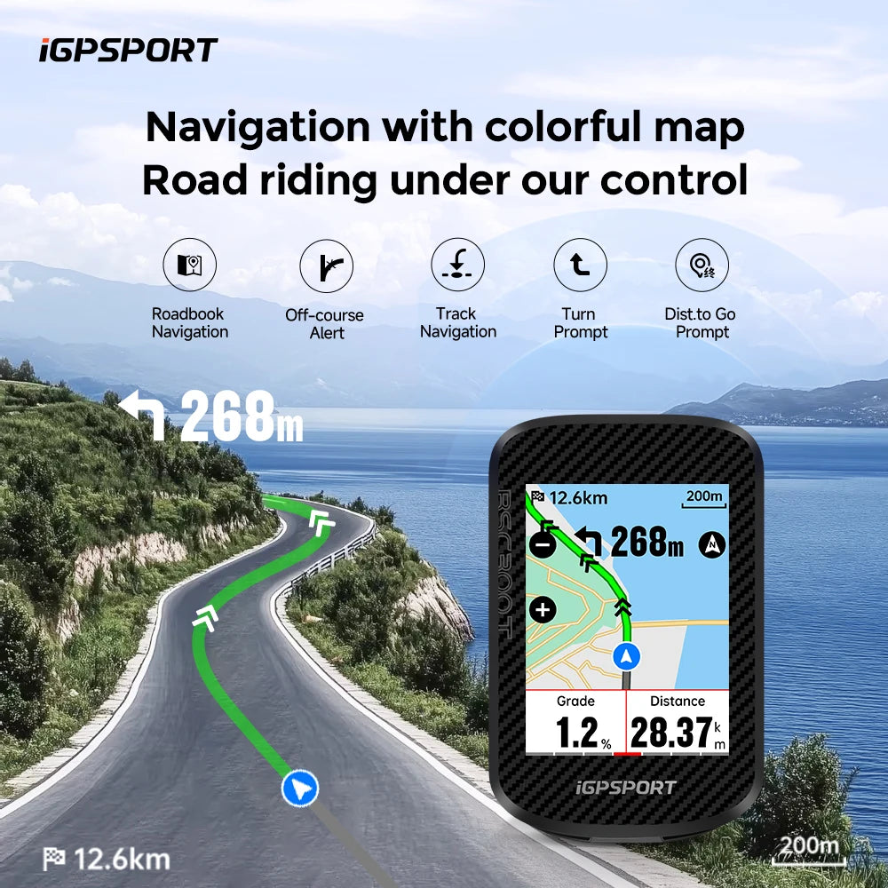 iGPSPORT BSC300T Touchscreen Bike Computer With Global Map GPS