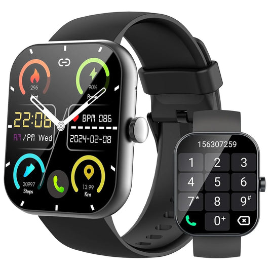 Nerunsa Smart Watch With Call Function Fitness Tracker Sleep Monitor IP68