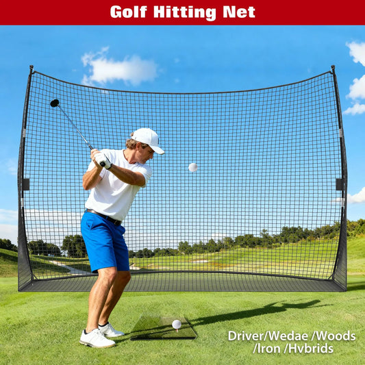 HiMISS Golf Practice Net Portable Backyard Hitting Swing Training Equipment