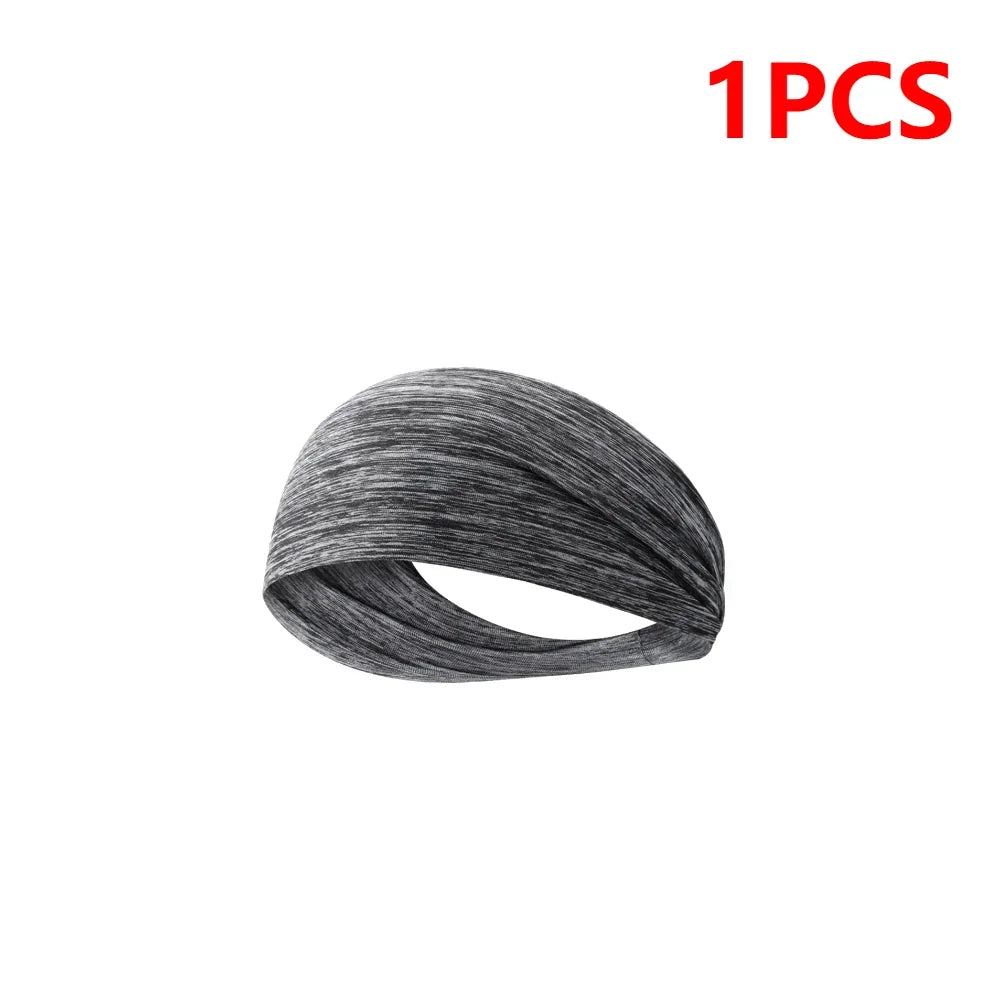 JOCESTYLE Elastic Sports Headband Sweat Absorption Quick Dry