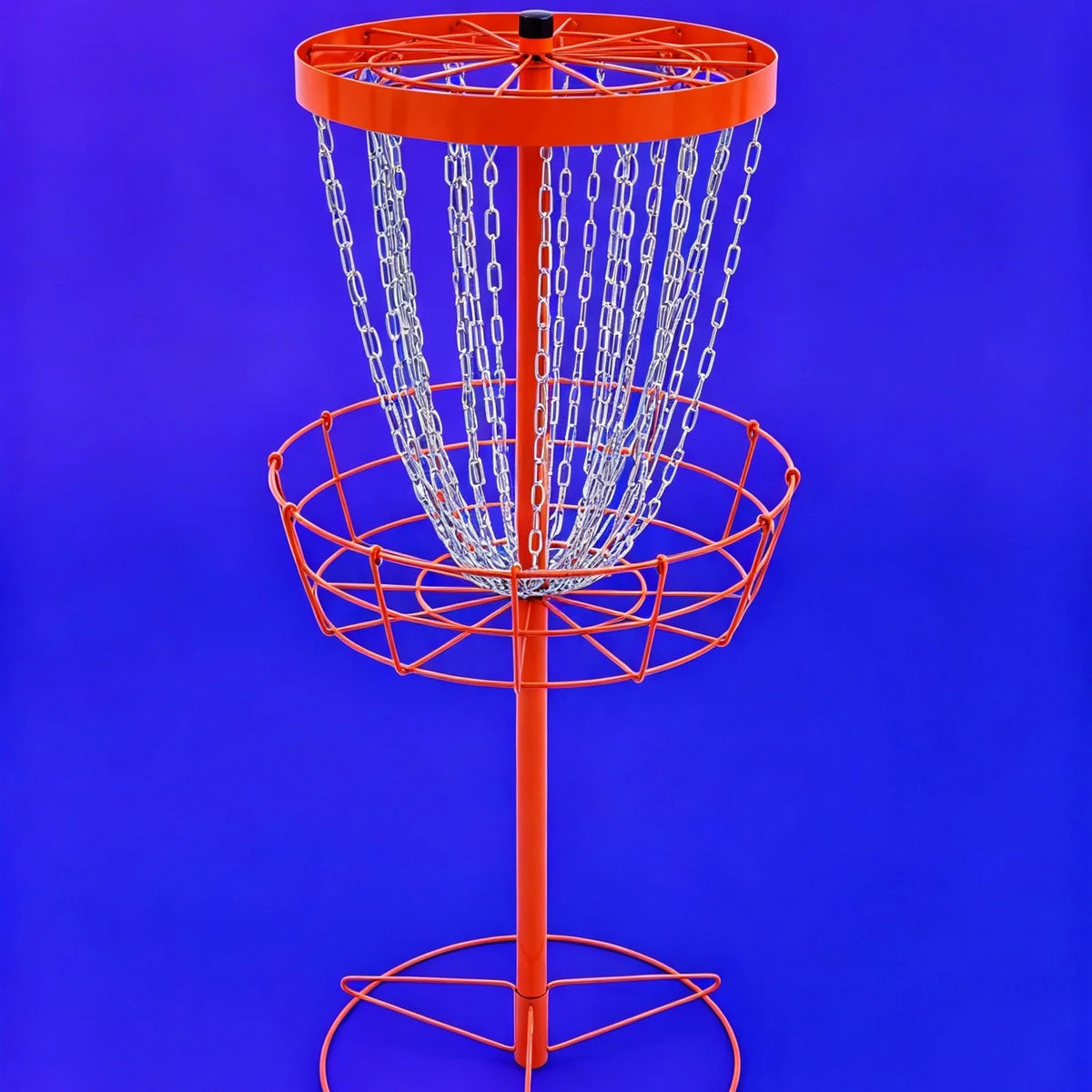 Portable Disc Golf Target With Safety Chain For Outdoor Practice