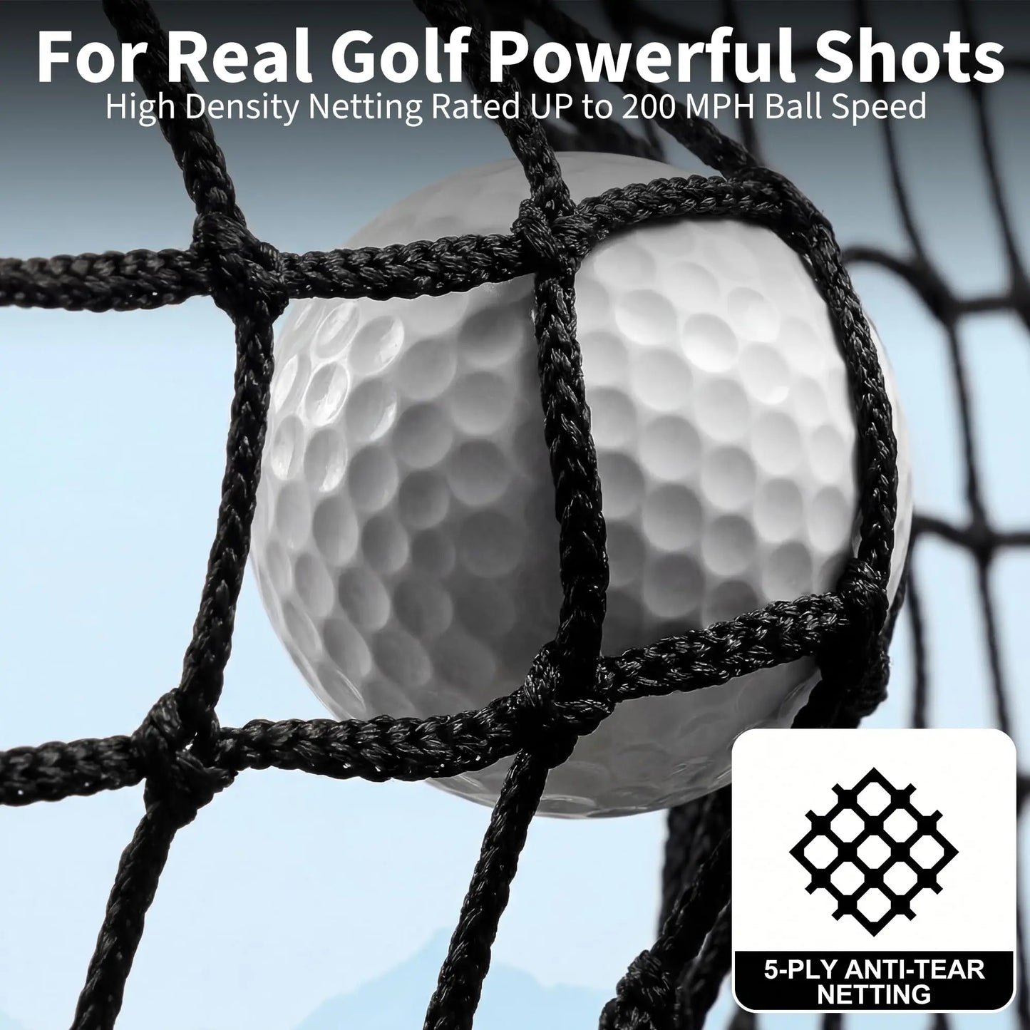 HiMISS Durable Golf Practice Net With Chipping Goal Kit