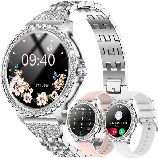 INNOFOVO Women's Smartwatch Touchscreen Fitness Tracker With Wireless Calls