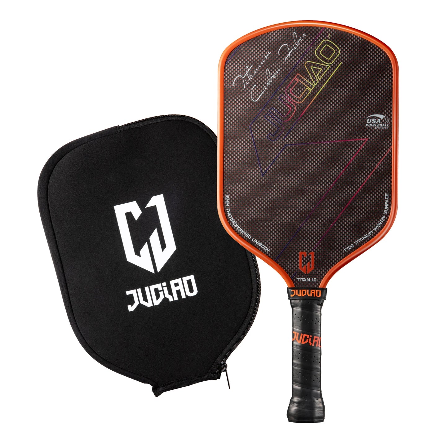 JUCIAO T-Titanium Carbon Fiber Pickleball Paddle