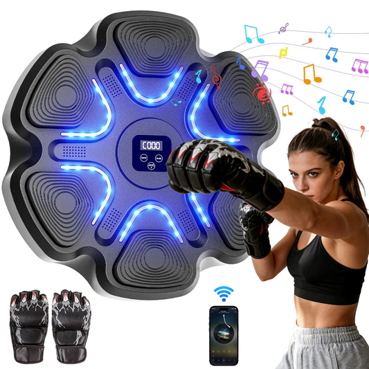 Music Boxing Machine With Smart Bluetooth Training Gloves For Home