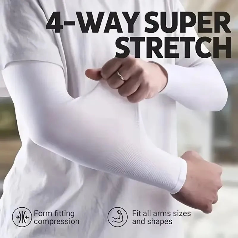 Breathable Sun Protection Sleeves Polyester For Sports And Outdoors