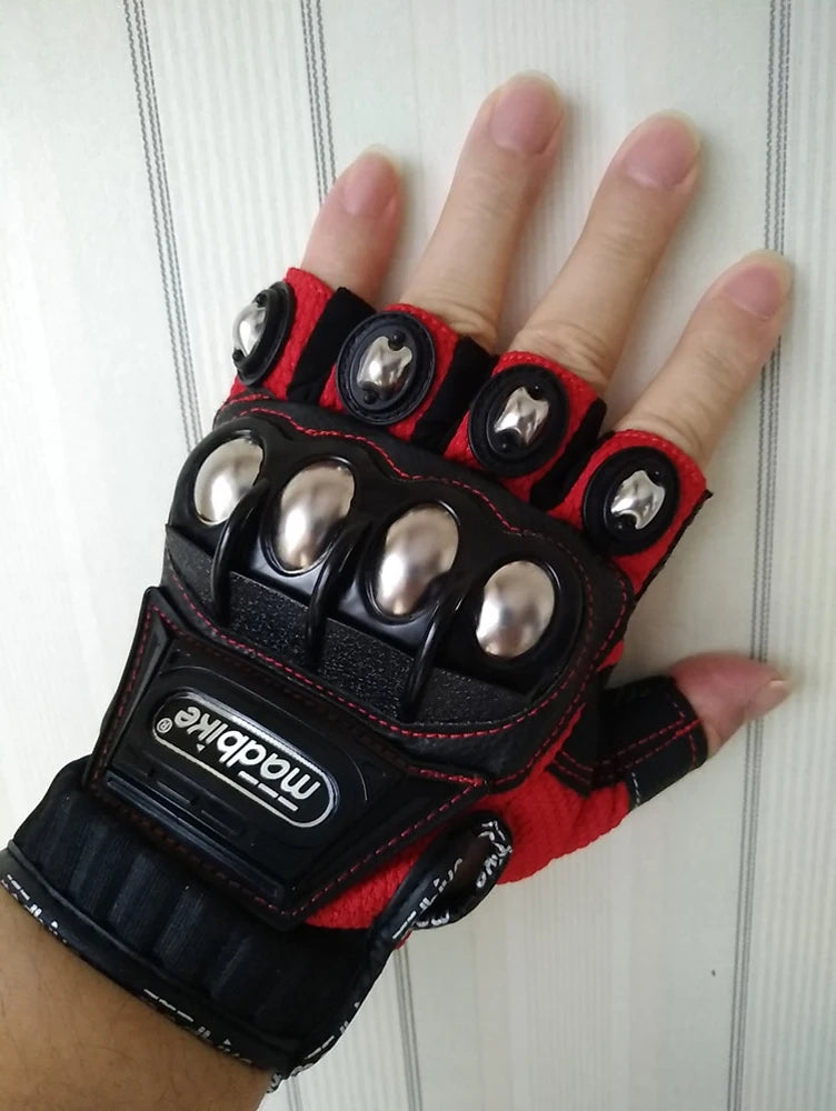 Tactical Gloves Steel Safety For Cycling Powersports And Self Defense