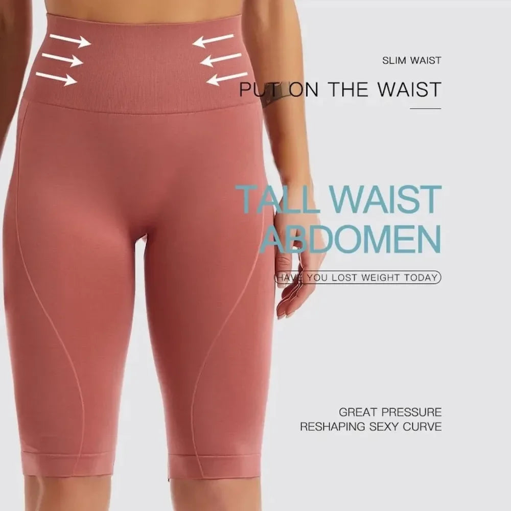 VEKY High Waist Biker Shorts Women Push Up Tummy Control Yoga