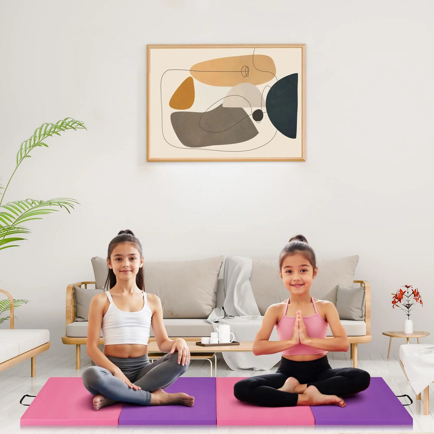 HiMISS Gymnastics Mat With Premium EPE Foam For Home Workouts