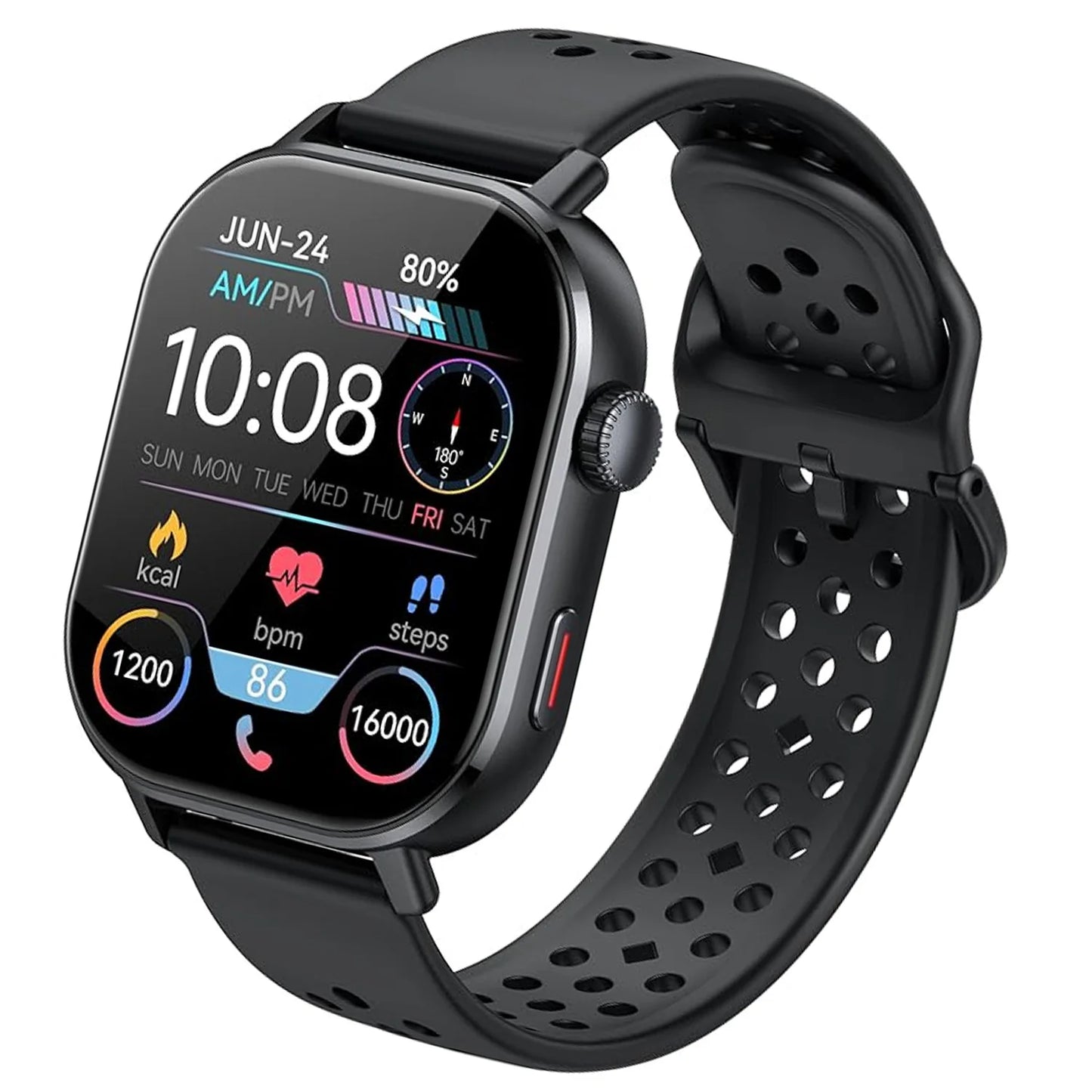 Nerunsa AI Smart Watch With Heart Rate SpO2 Sleep Tracking And Bluetooth 5.3