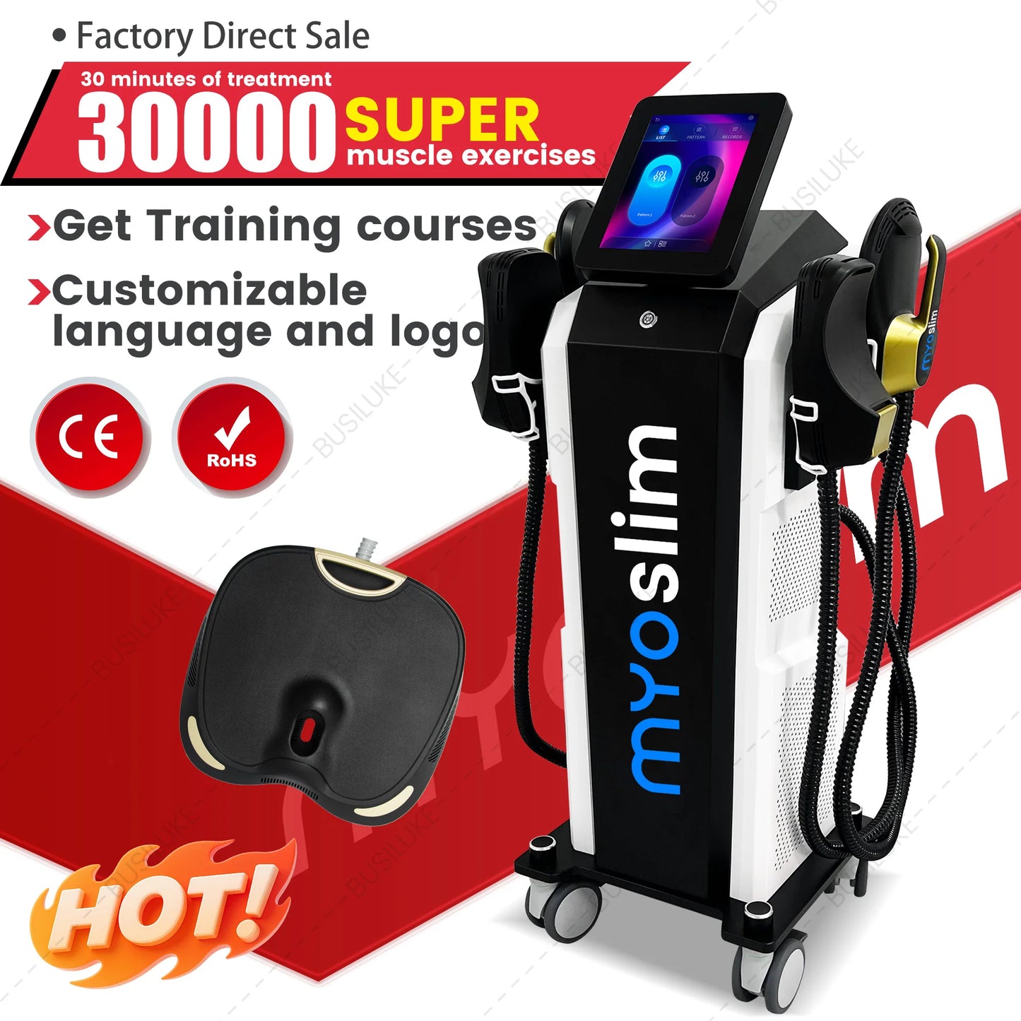 MYOSLIM Pro Ultra Therapy 6500W EMS Body Slimming Machine