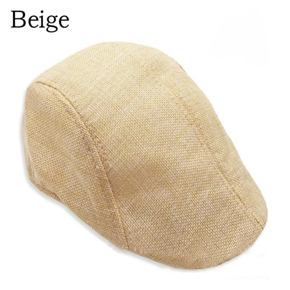 Peaky Newsboy Golf Cap For Men And Boys Vintage Beret