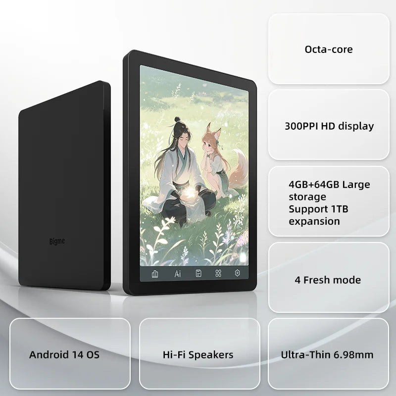 Bigme B6 Ebook Reader With E Ink Front Light Android