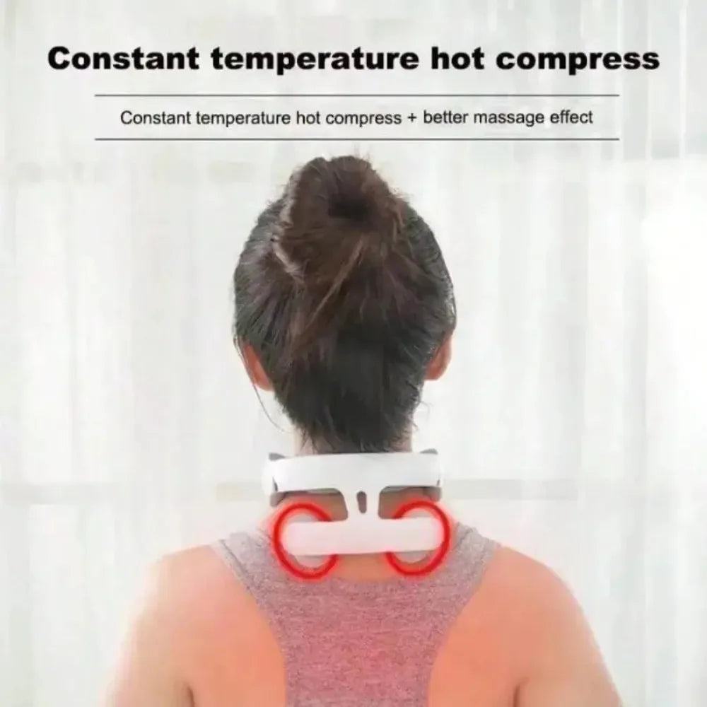 Adjustable USB Charging Neck Massager With Heat For Pain Relief