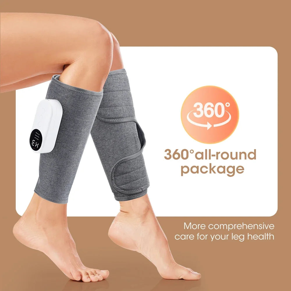360 Degree Leg Calf Massager With 3 Modes Air Compression And Heat Therapy