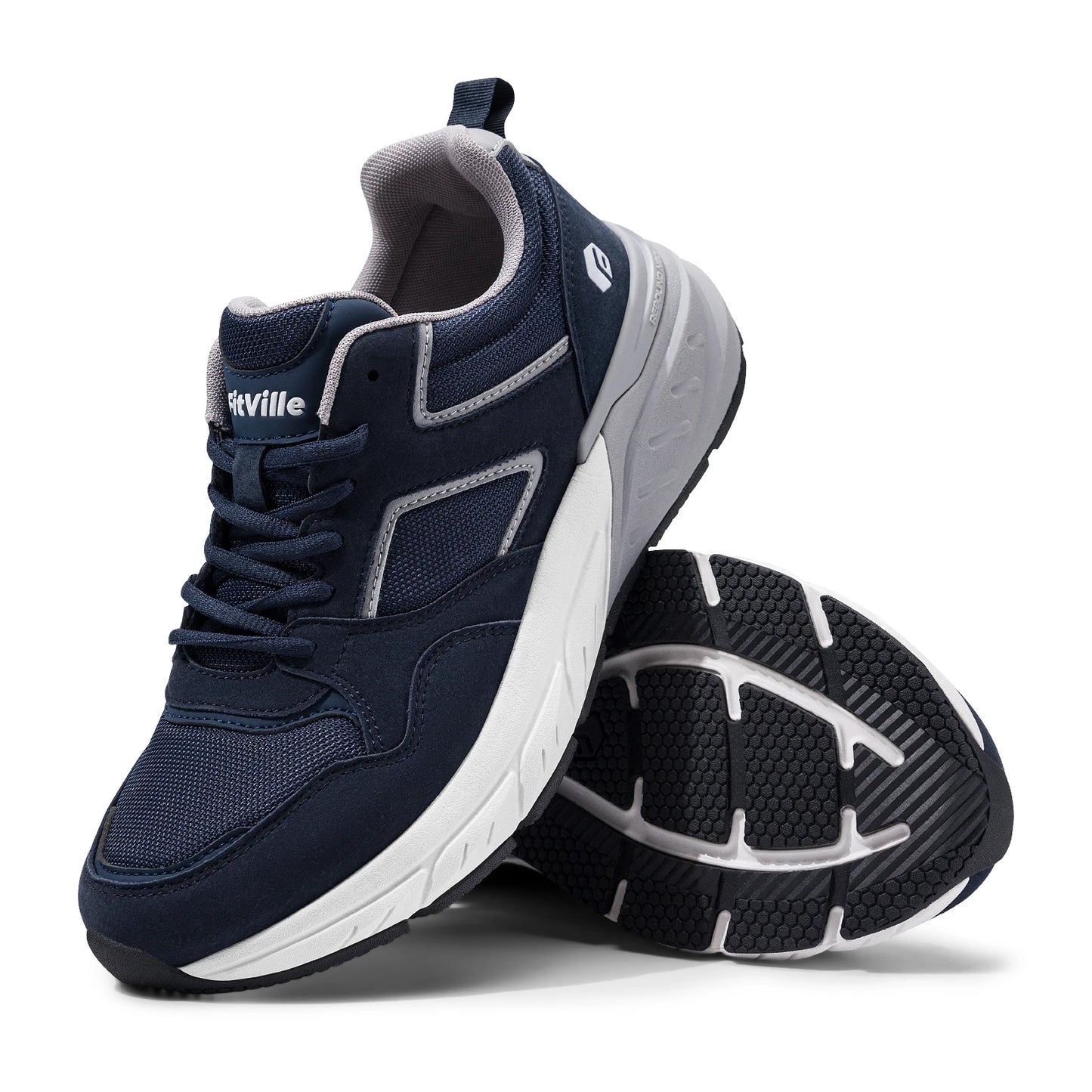 Fitville Men Walking Shoes With Arch Support For Flat Feet