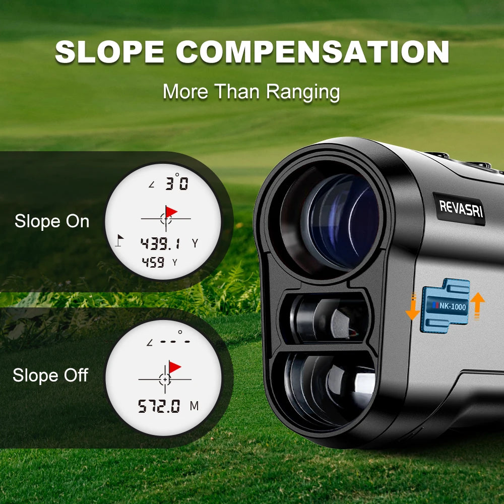 Golf Rangefinder 1000 Yards 6x Magnification Slope Compensated