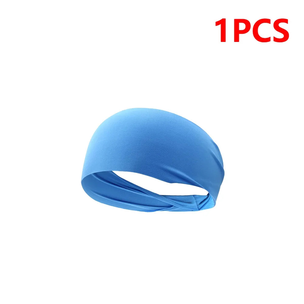 JOCESTYLE Elastic Sports Headband Sweat Absorption Quick Dry
