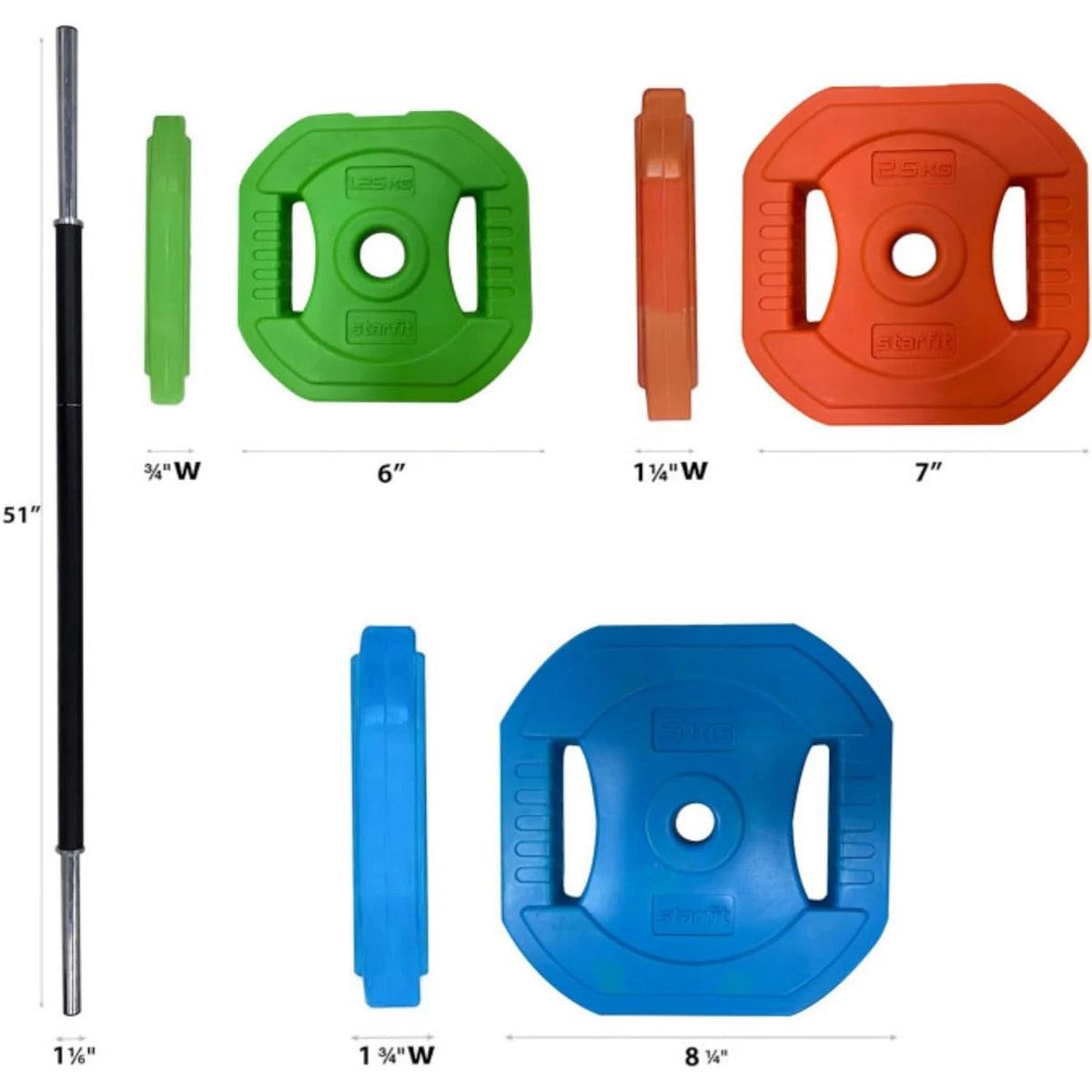 Twister Ck Adjustable Barbell Weight Set For Home Gym