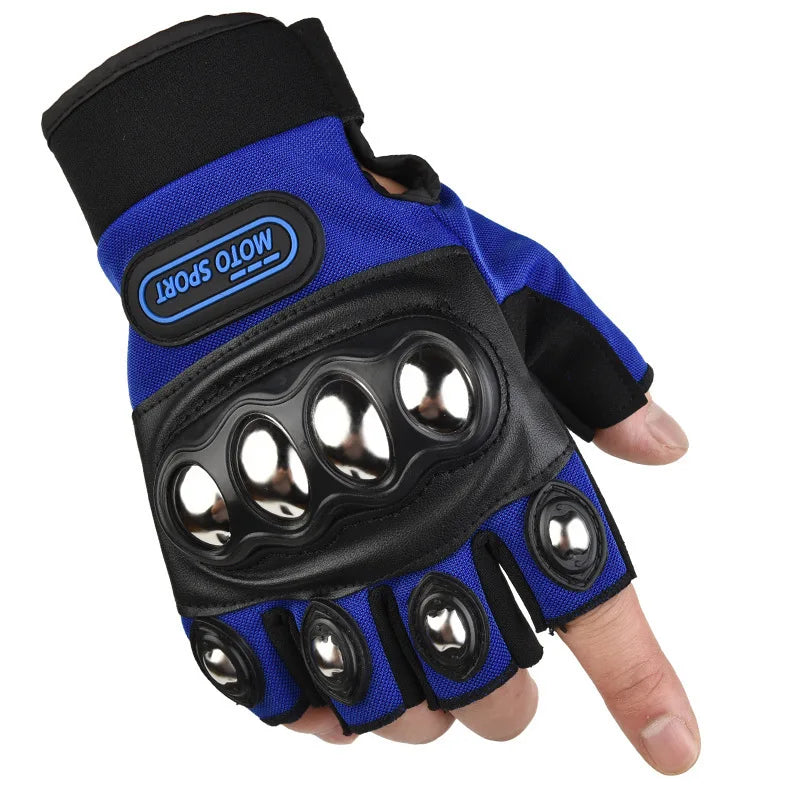 Tactical Gloves Steel Safety For Cycling Powersports And Self Defense