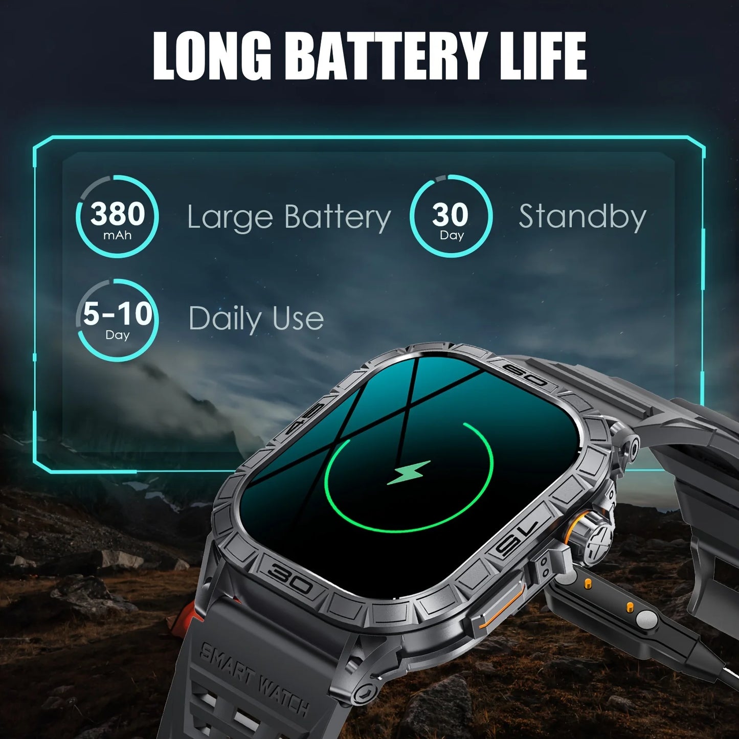 LaNikar Smart Watch K63 ED Display 100 Plus Sport Modes
