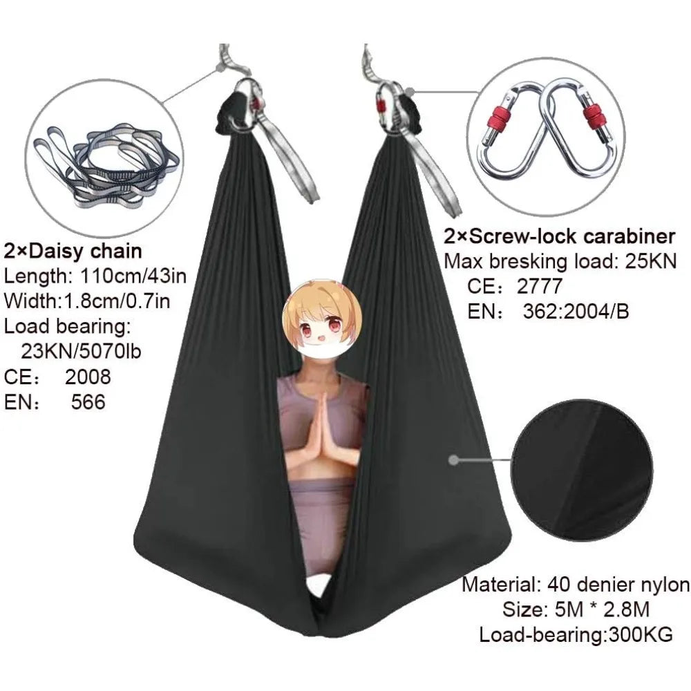Foser Aerial Yoga Hammock For Dance And Acrobatic Training