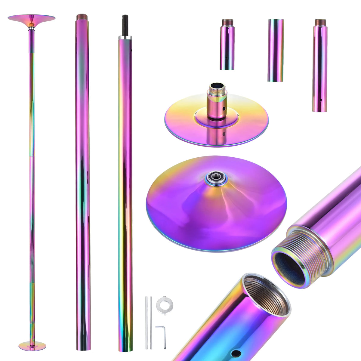 Portable Static Dance Pole For Home And Gym Training