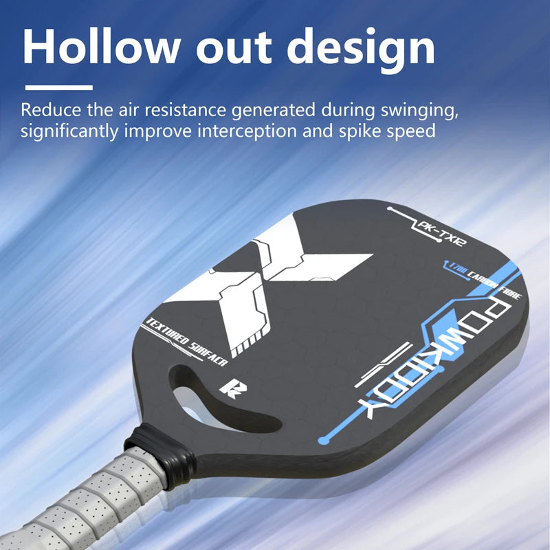Powkiddy T700 Carbon Fiber Pickleball Paddle With Aero Throat