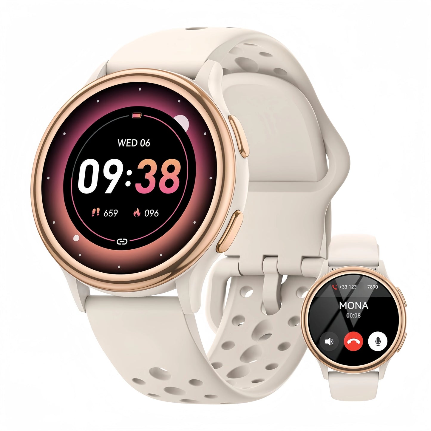 Bran Women Smartwatch Fitness Tracker for iPhone and Android
