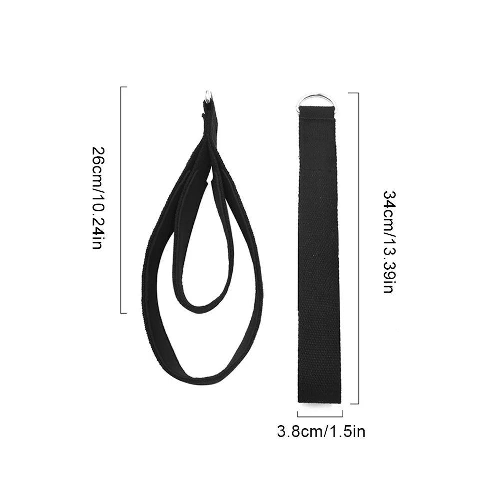 2-Piece Pilates D Ring Straps Double Loop Yoga Set