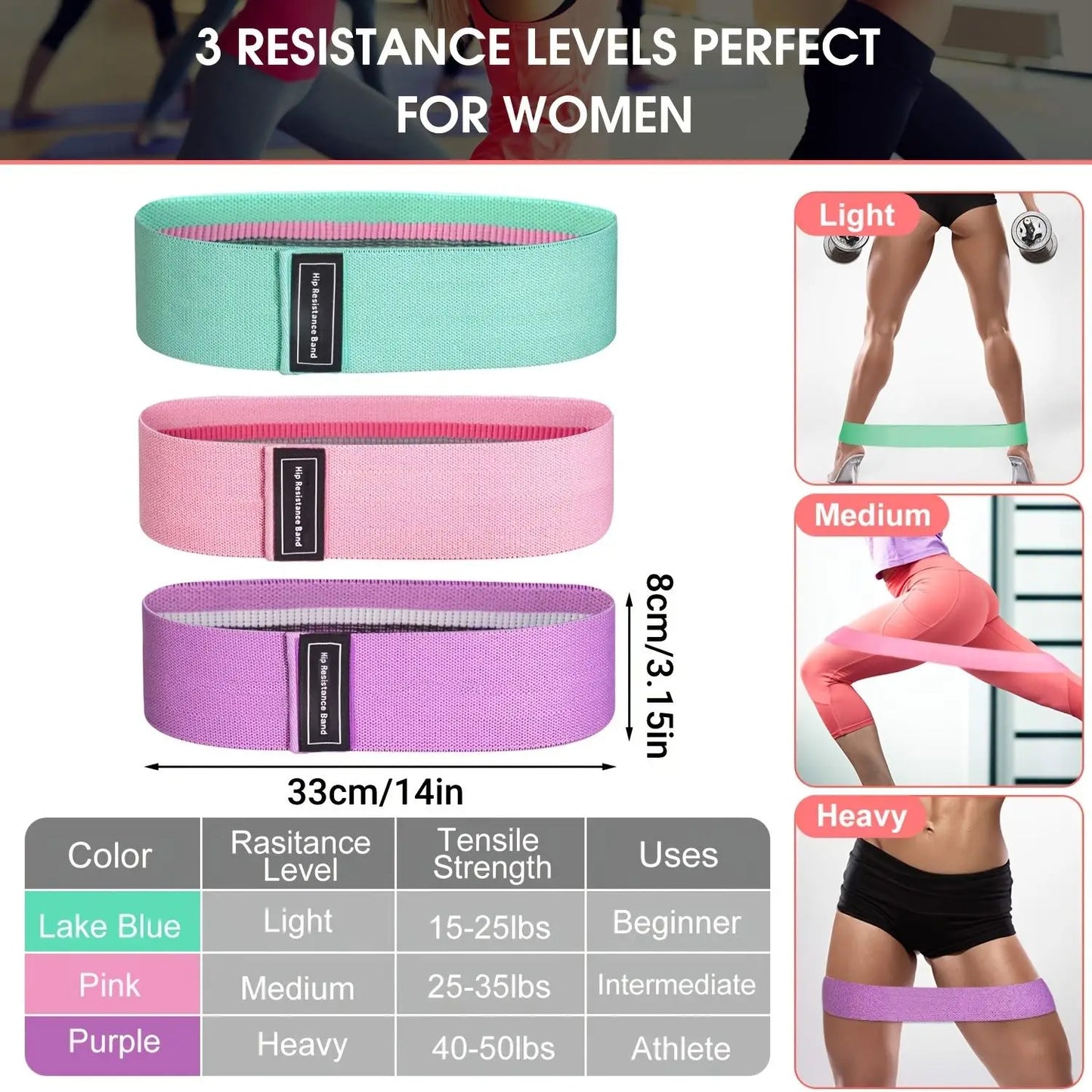 Professional Resistance Bands For Legs And Glute Workouts