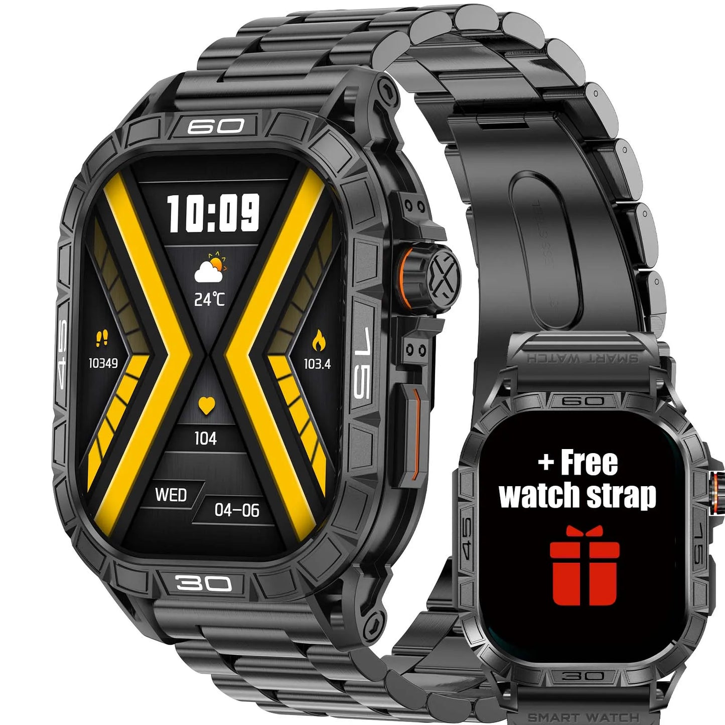 LaNikar Smart Watch K63 ED Display 100 Plus Sport Modes