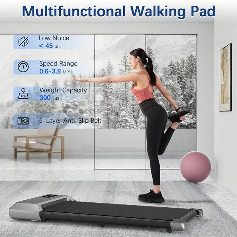 Superun 2-in-1 Home Treadmill 2.5HP 300lb Capacity