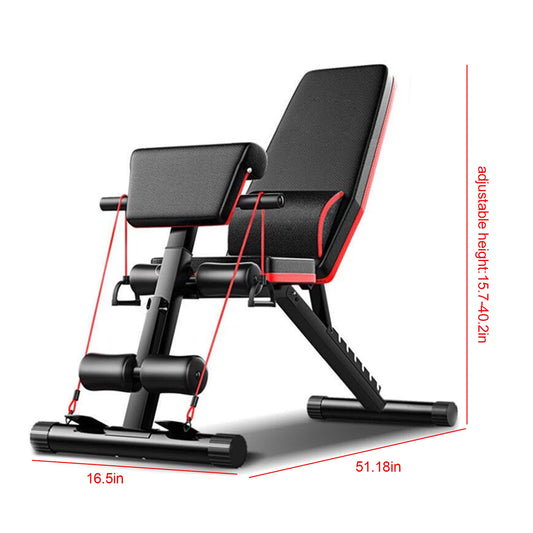 Adjustable Weight Bench Foldable For Full Body Workout Incline Decline