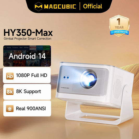 Magcubic HY350Max Portable Android Projector 1080P WiFi6 Bluetooth