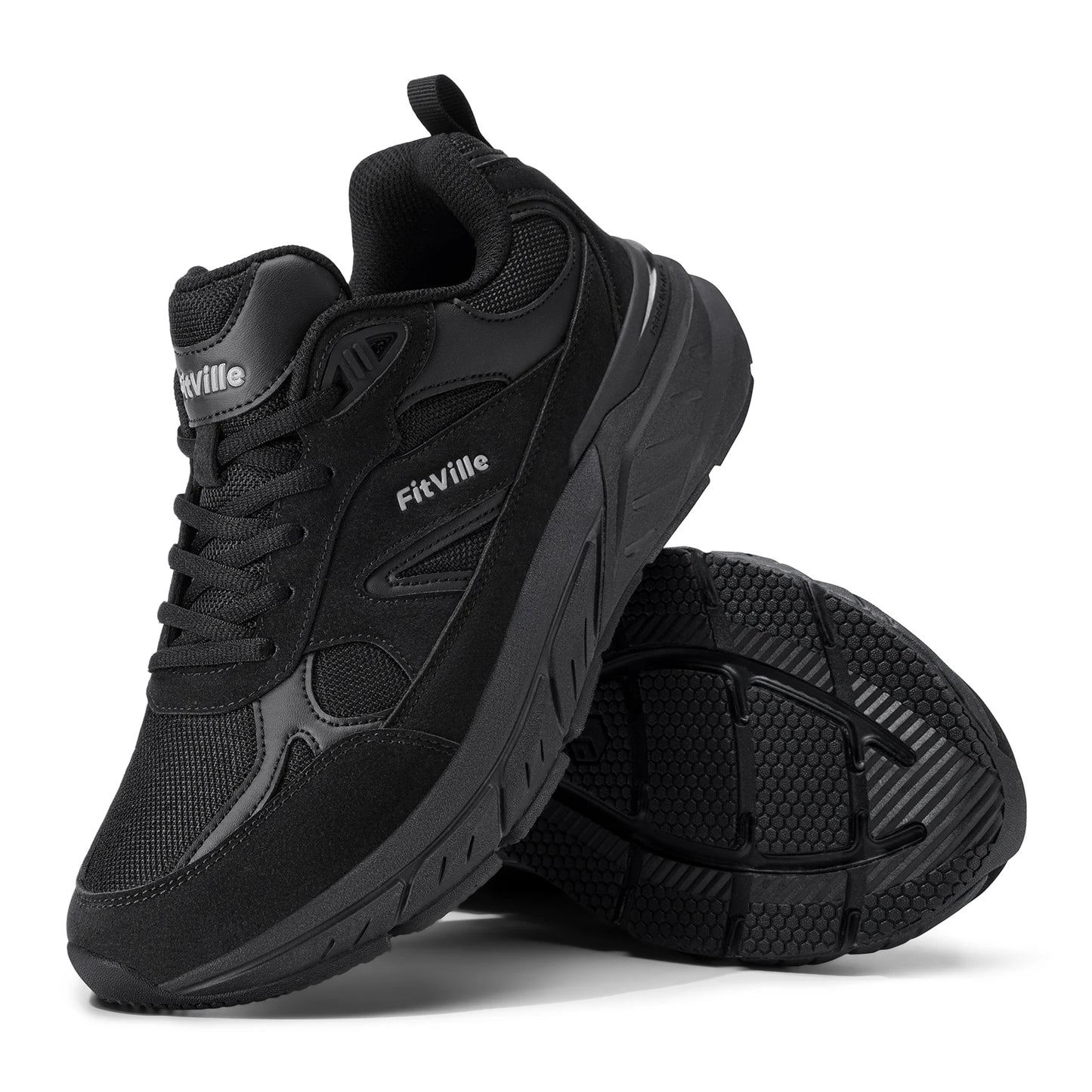 Fitville Men Walking Shoes With Arch Support For Flat Feet