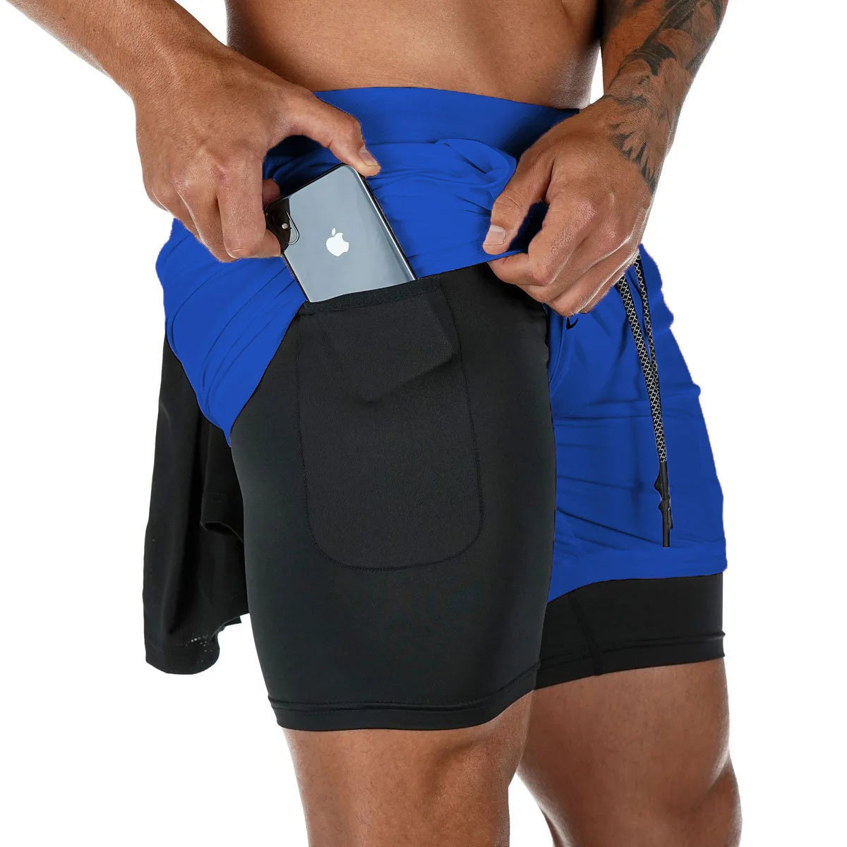 Mens Camo Quick Dry Running Shorts for Gym and Training