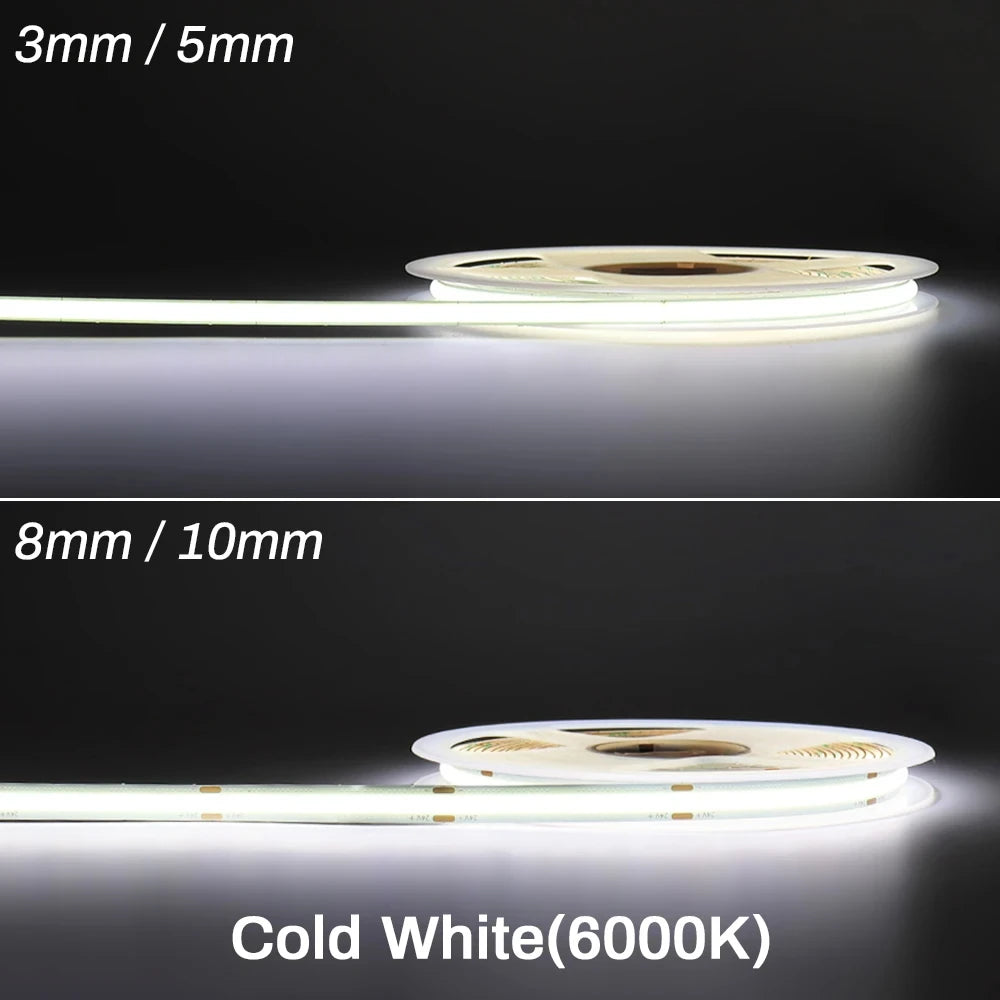 Cooleeon LED Strip Lighting 12V 24V Dimmable Tape Home Decor