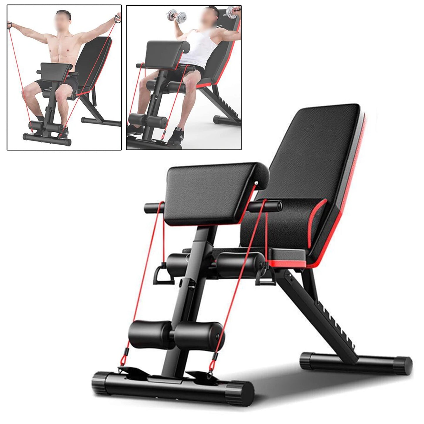 Adjustable Weight Bench Foldable For Full Body Workout Incline Decline