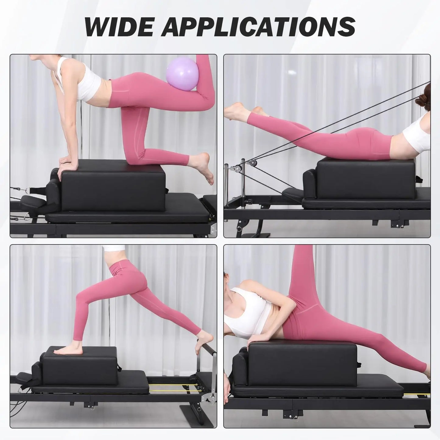 HiMiss Pilates Reformer Sitting Box For Full Body Training