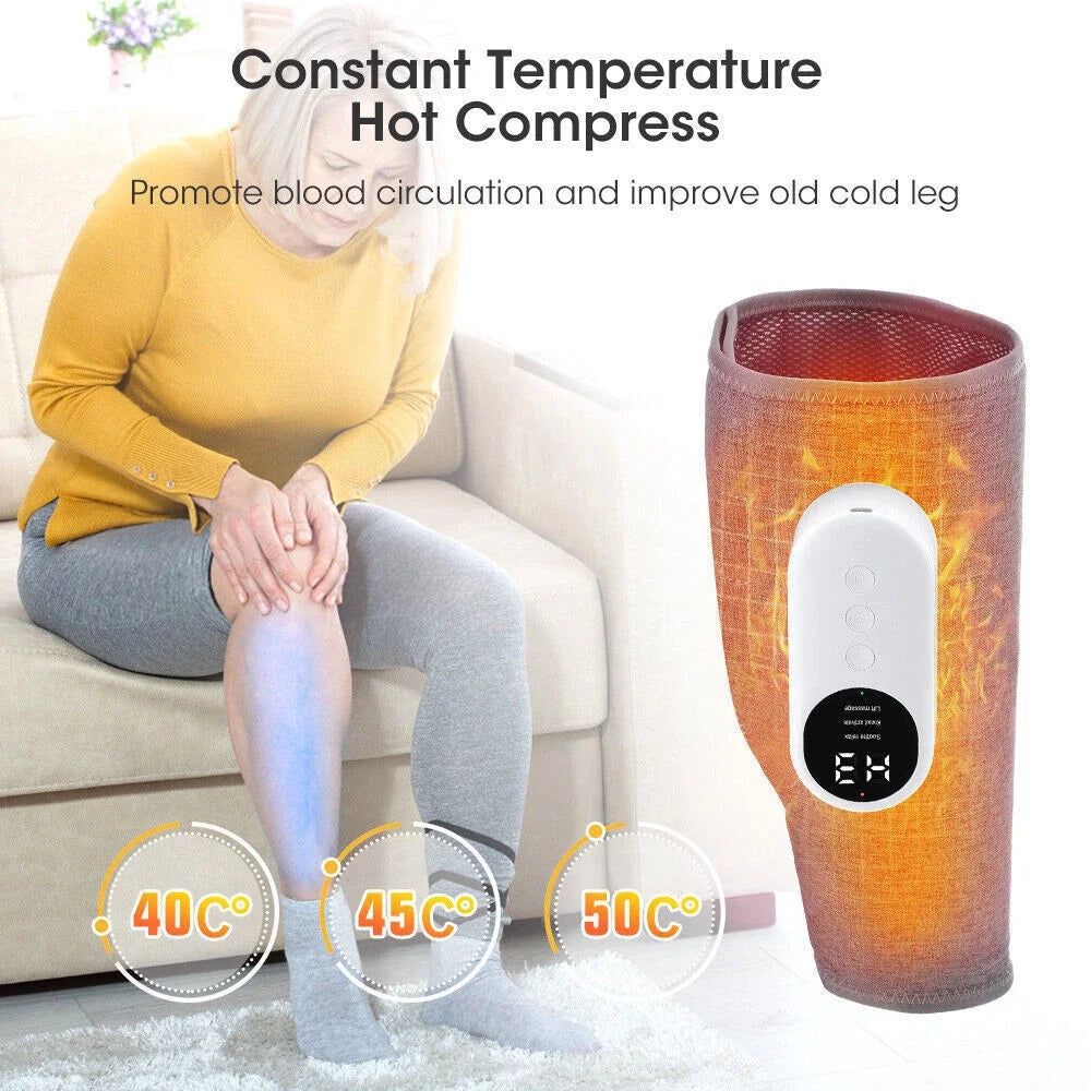 360 Degree Leg Calf Massager With 3 Modes Air Compression And Heat Therapy