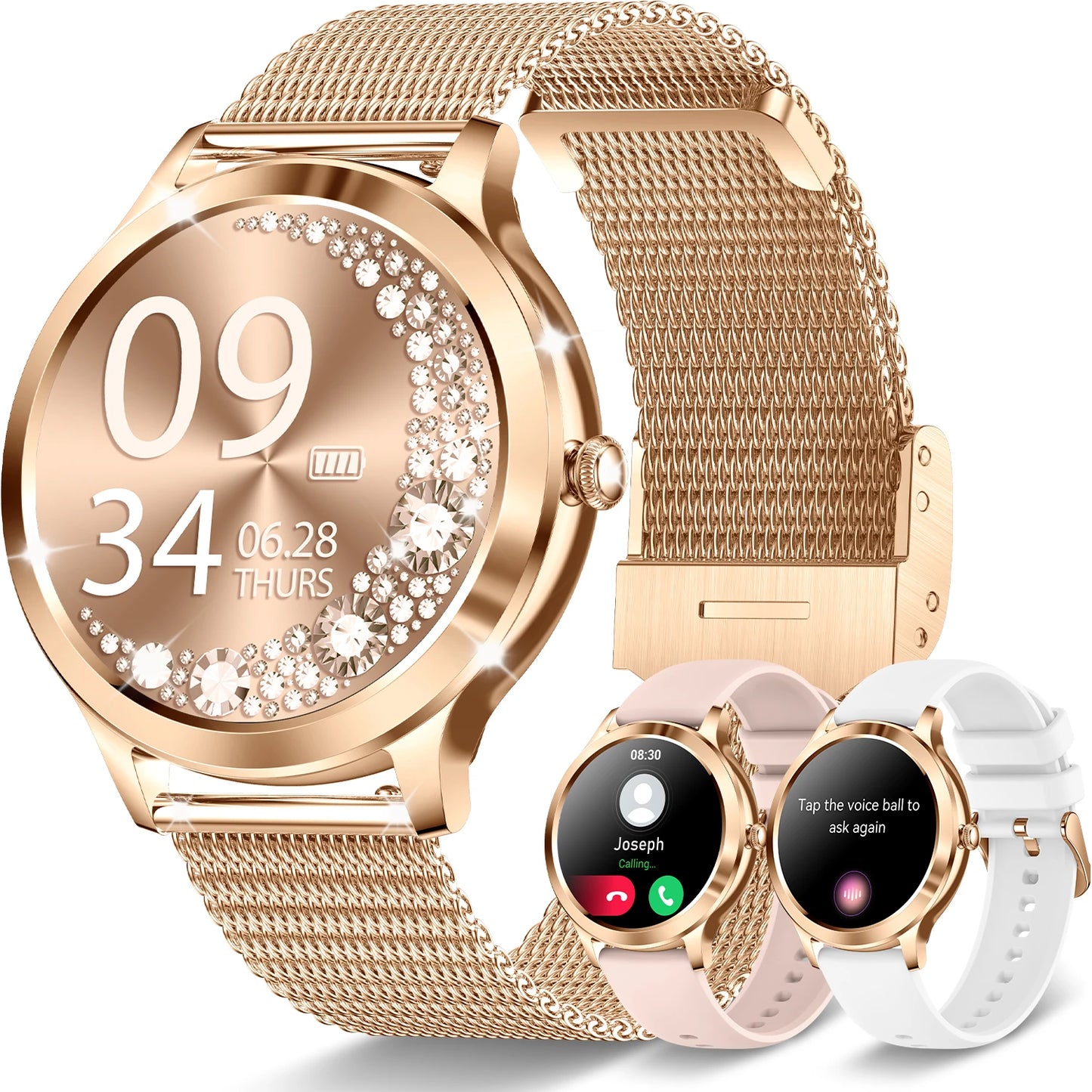 INNOFOVO Touchscreen Smartwatch With Long Battery And Alerts