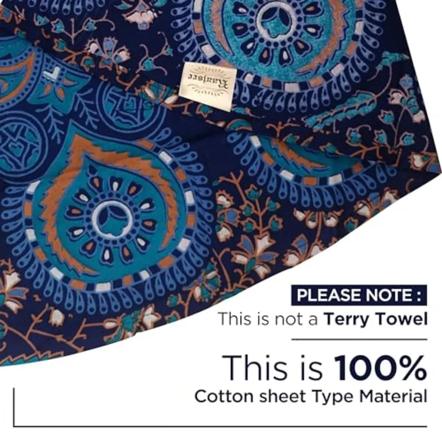 Round Boho Mandala Beach Tapestry Cotton Throw For Home Decor Yoga Mat