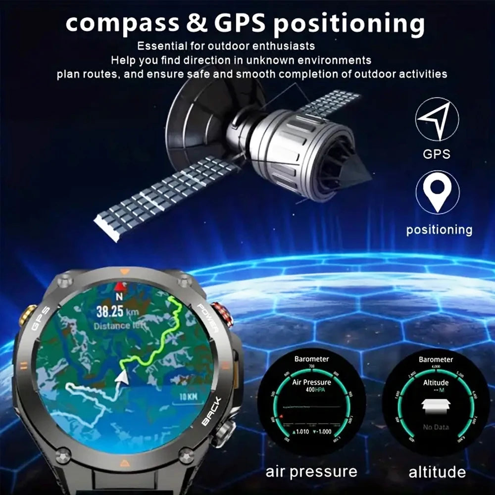 SENBONO GPS Smart Watch With Built In GPS Bluetooth Call