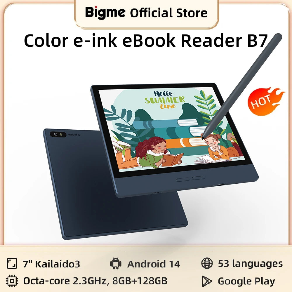 BIGME B7 7-Inch E Ink Ebook Reader With Android Experience