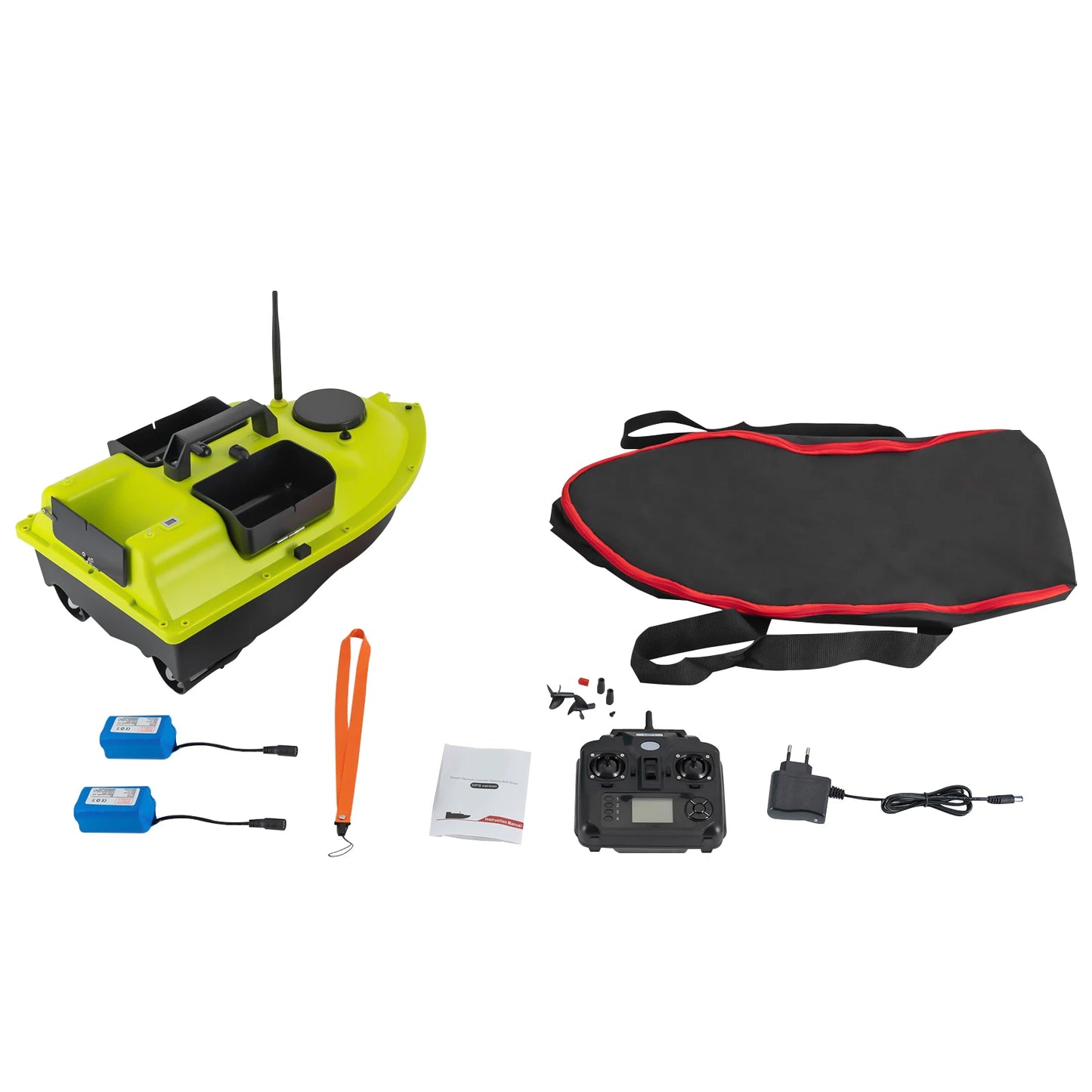 Rechargeable GPS Fishing Bait Boat With 2 Batteries And 16 Positioning Points