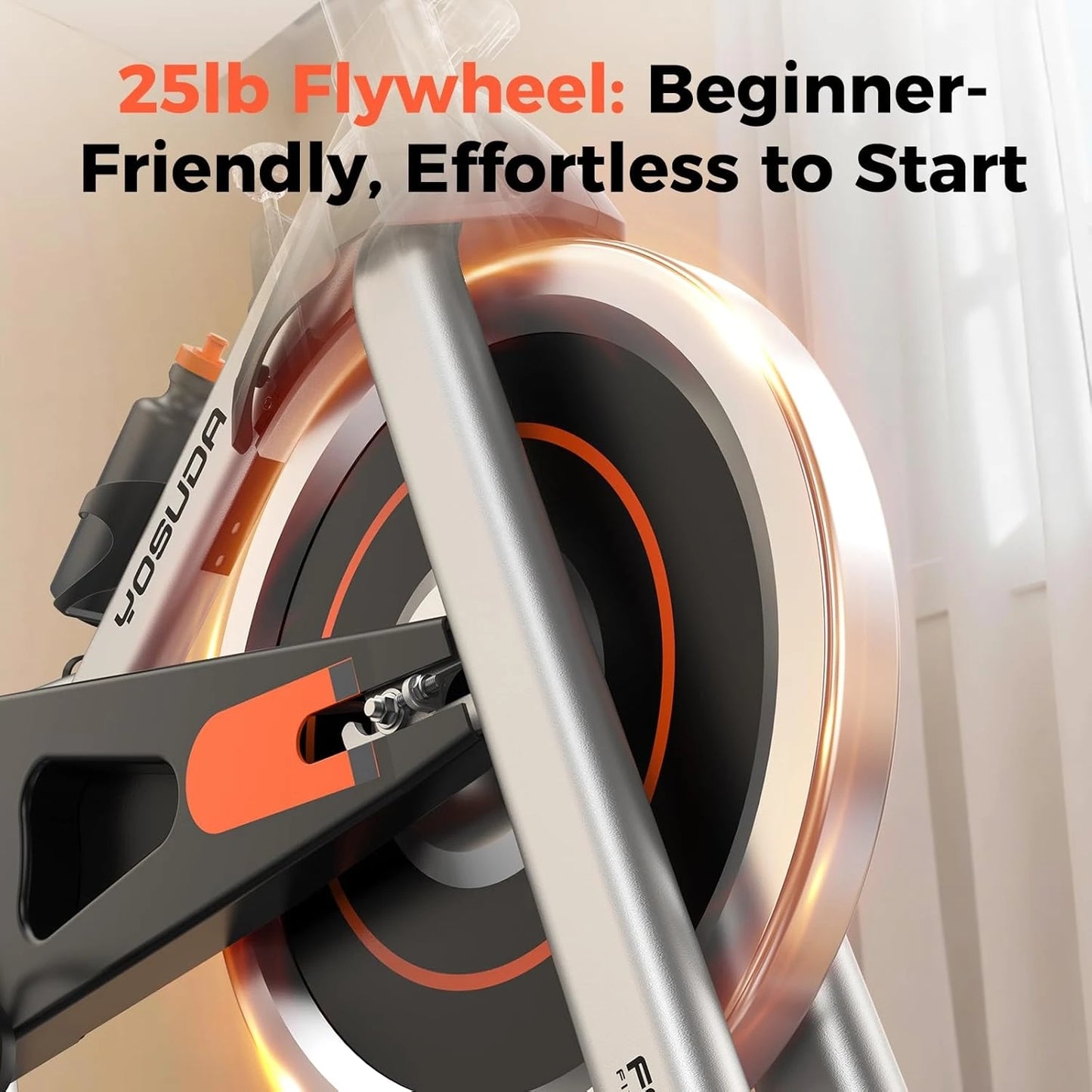 YOSUDA Magnetic Indoor Cycling Bike With Exclusive App And 300 Pounds Capacity