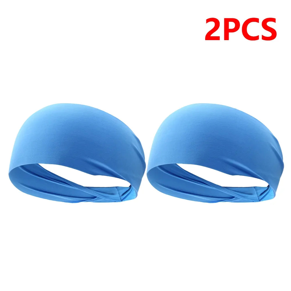 JOCESTYLE Elastic Sports Headband Sweat Absorption Quick Dry